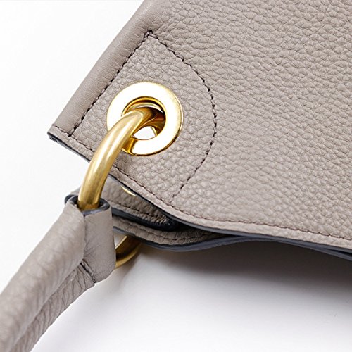 Prada Women's Grey Leather Satchel Bag Handbag