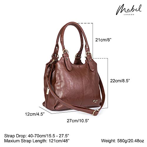 Mabel London Amelia Handbag - Black, Medium Size
