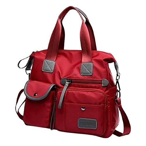 Red Convertible Multipurpose Designer Handbag in Medium Size