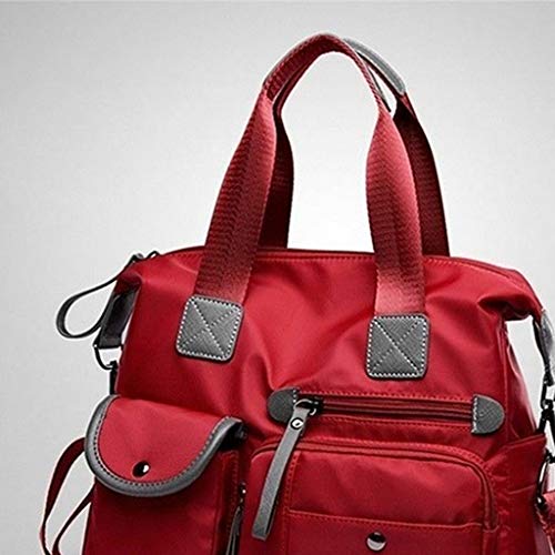 Red Convertible Multipurpose Designer Handbag in Medium Size