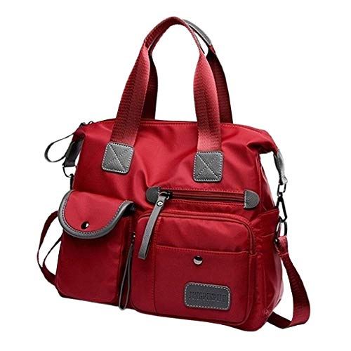 Red Convertible Multipurpose Designer Handbag in Medium Size