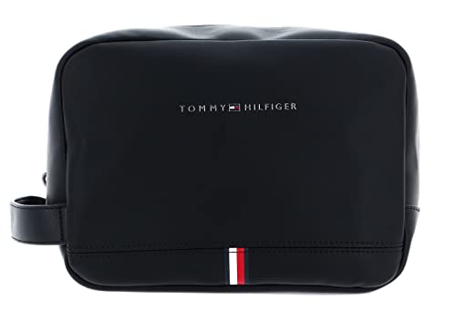 Tommy Hilfiger Men's Black Corporate Washbag Toiletry Bag