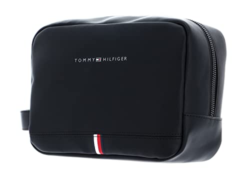 Tommy Hilfiger Men's Black Corporate Washbag Toiletry Bag