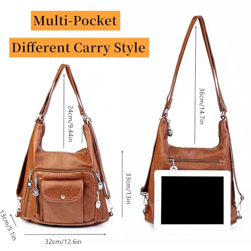 Brown Hobo Tote: Soft Leather Designer Shoulder Bag