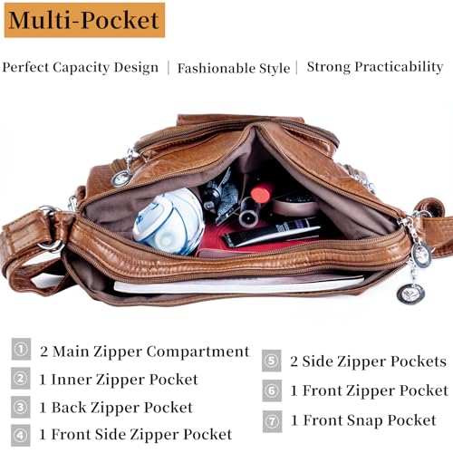 Brown Hobo Tote: Soft Leather Designer Shoulder Bag