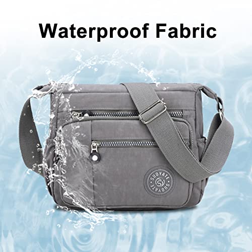 Stylish Grey Shoulder Bag, Ideal for Shopping & Hiking