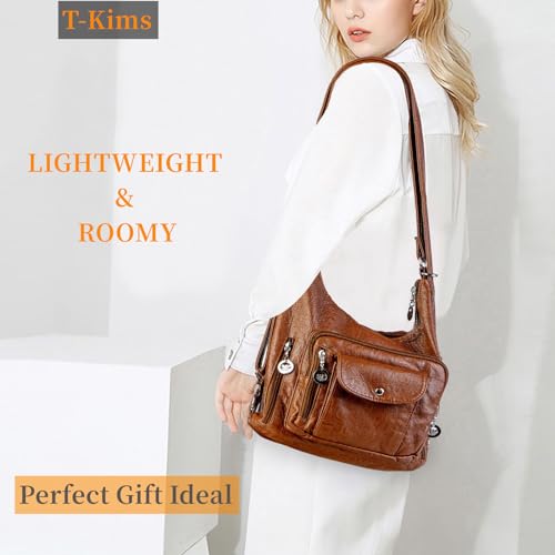 Brown Hobo Tote: Soft Leather Designer Shoulder Bag