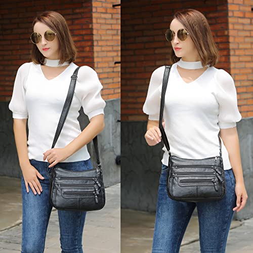 Hanaso Women Black Small Designer Crossbody Handbag