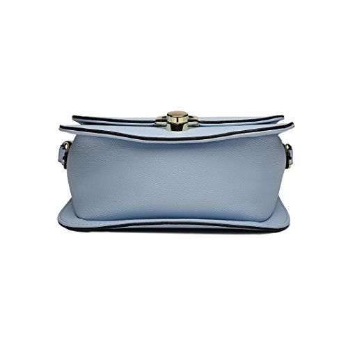 Modern Designer Cross Body Bag with Tassel (Blue)
