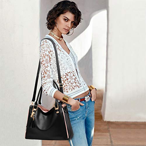 NICOLE&DORIS Women's Fashion Hobo Shoulder Bag Large Tote