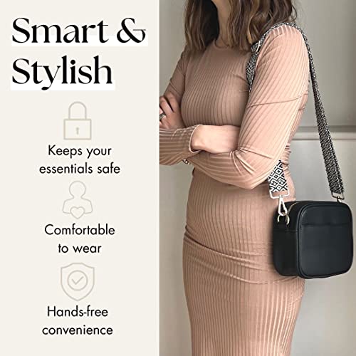 Lily England Versatile Crossbody Handbag, Black