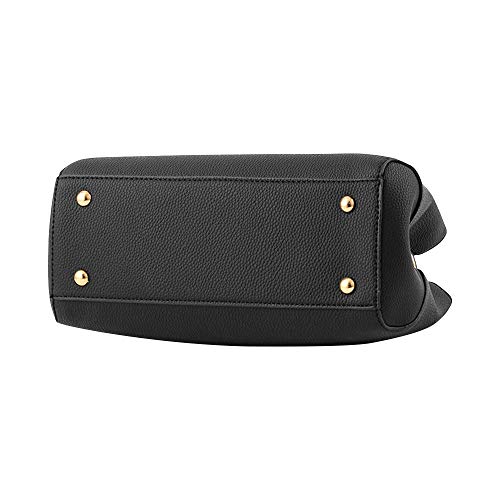 Black PU Leather Ladies Shoulder Handbag_Style For Casual & Work