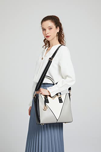 Miss Lulu V-Shape Leather Look Shoulder Handbag Medium