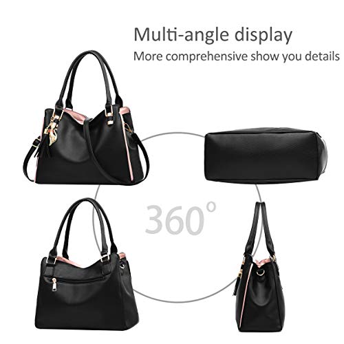 NICOLE&DORIS Women's Fashion Hobo Shoulder Bag Large Tote