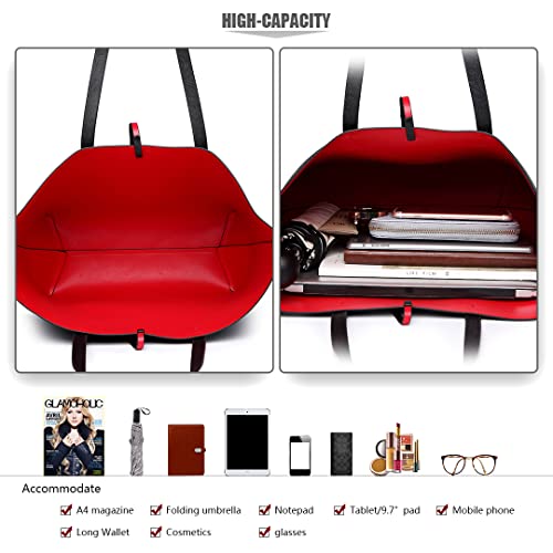 Miss Lulu Damen Handtaschen Set – Modische Schultertasche