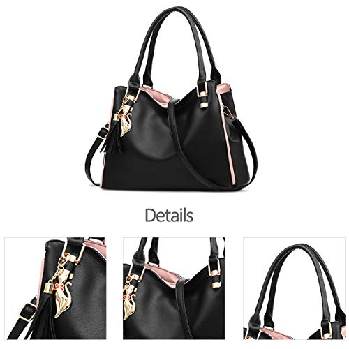 NICOLE&DORIS Women's Fashion Hobo Shoulder Bag Large Tote