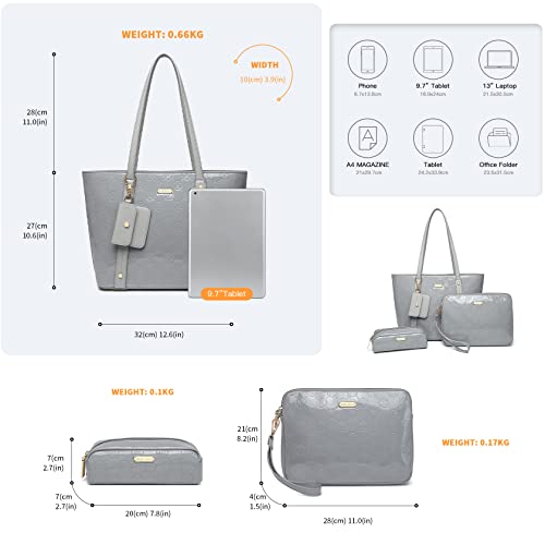 Miss Lulu PU Leather Shoulder Hobo Handbag Set