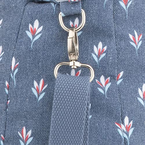 Lilley Blue Floral Designer Handbag - Size 1 UK