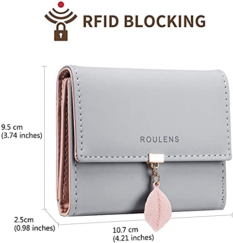 Roulens Designer Women's RFID-Blocking Leather Wallet