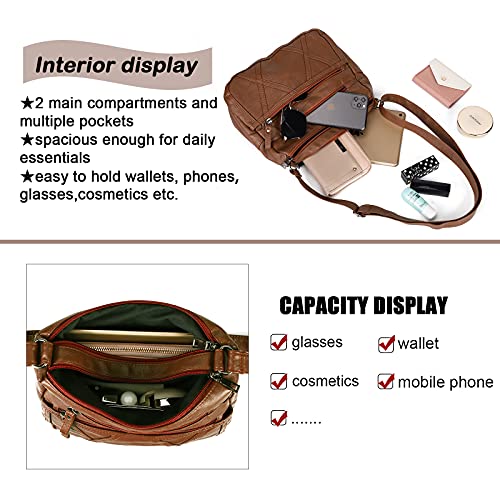 Stylish Lightweight Crossbody Bags for Women: Soft Leather