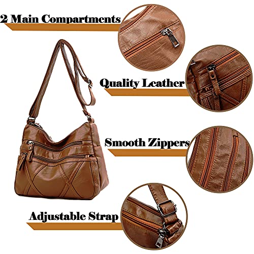 Stylish Lightweight Crossbody Bags for Women: Soft Leather
