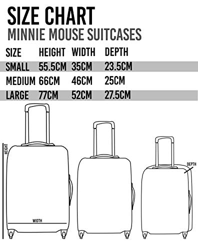 Disney Minnie Mouse Suitcase for Adults & Kids