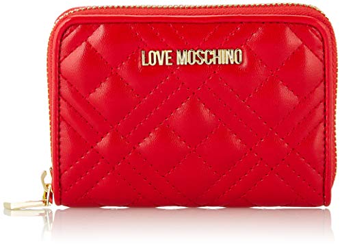 Love Moschino Red Wallet, 2.5x10x13cm (W x H x L)