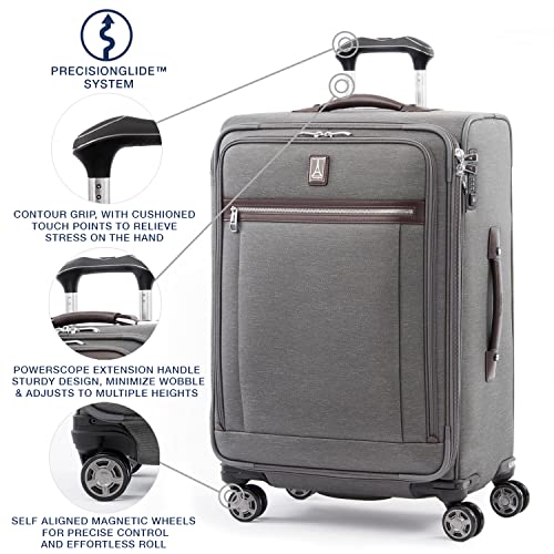 Vintage Grey Travelpro Platinum Elite International Carry-On Spinner