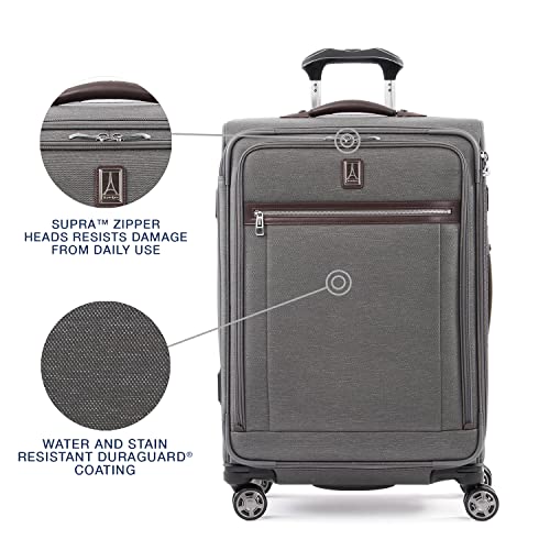 Vintage Grey Travelpro Platinum Elite International Carry-On Spinner