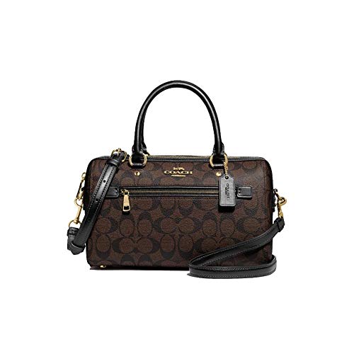 Coach Rowan Satchel, Signature Canvas, Im/Brown/Black