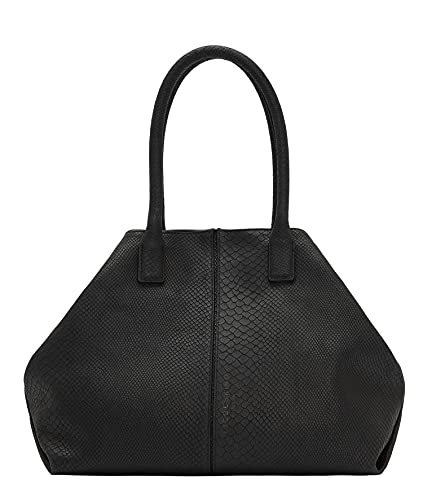 Liebeskind Berlin Black Snake Chelsea Shopper Medium Women's