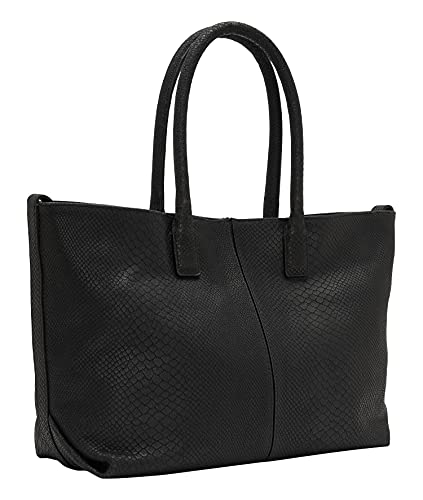 Liebeskind Berlin Black Snake Chelsea Shopper Medium Women's