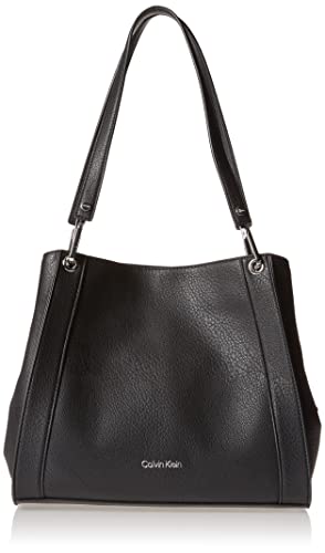 Calvin Klein Ellie Shoulder Bag, Black/Silver Combo