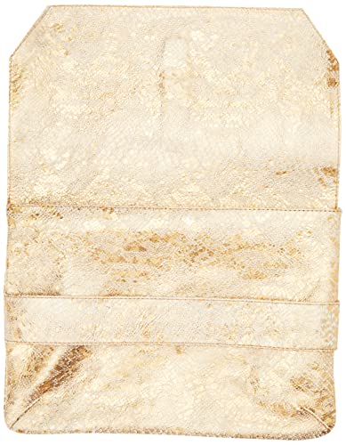 Clairefontaine Celeste Shiny Clutch - Gold Lambskin Leather