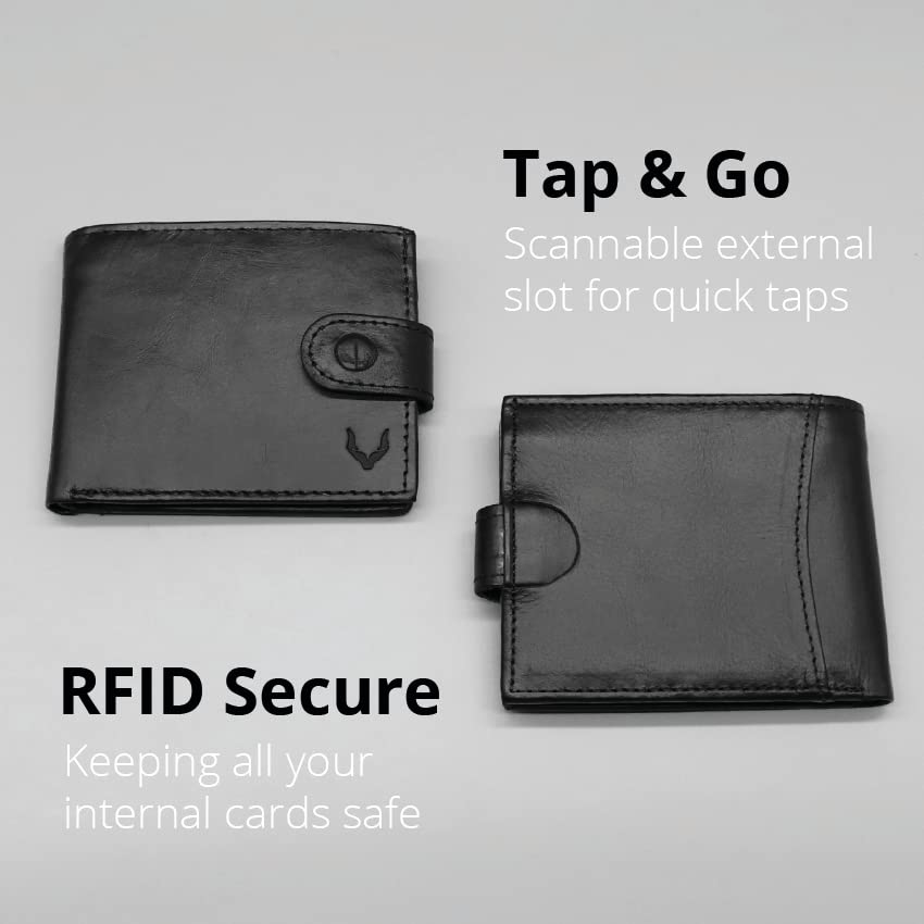 PELLE TORO Men's All-in-One Leather Wallet with RFID Blocking