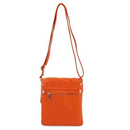 Kitise Women's Genuine Leather Crossbody Shoulder Bag, Silver