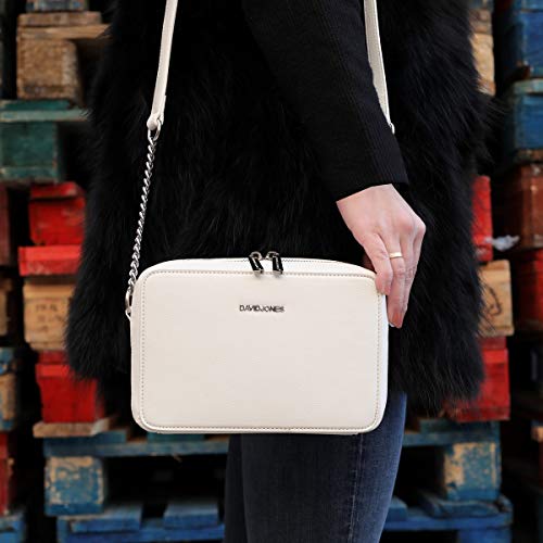 Elegant White Square Crossbody Bag - Designer Handbag