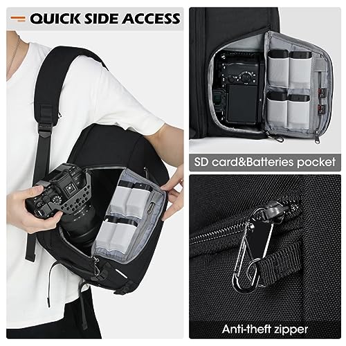 Large Capacity Waterproof Camera Laptop Backpack for DSLR