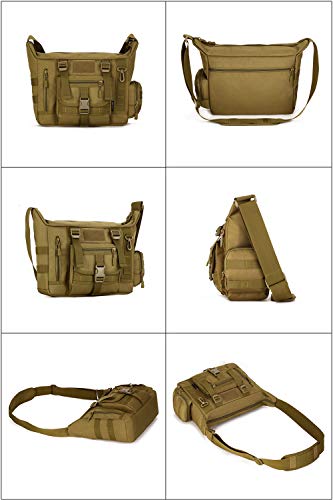 Military Green Tactical Messenger Bag Large for Laptop