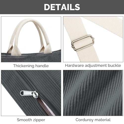 Prite Corduroy Tote: Large Capacity Designer Handbag