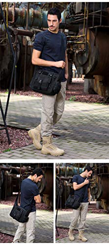 Military Green Tactical Messenger Bag Large for Laptop