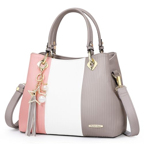 Pomelo Ladies Designer Handbag with Multiple Pockets, Pretty Color