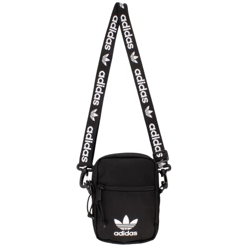 adidas Originals Crossbody Bag, Black/White, One Size