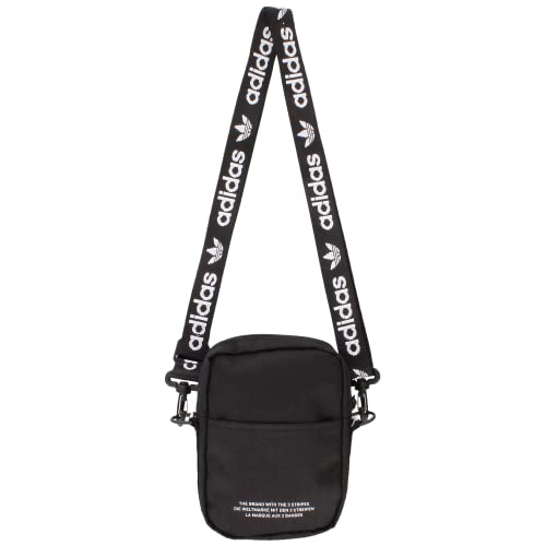 adidas Originals Crossbody Bag, Black/White, One Size