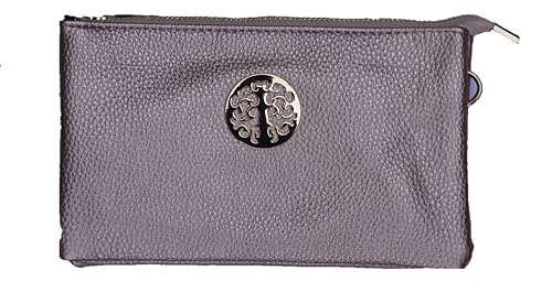 Ladies Cross Body Bag Designer Womens Faux Leather Bag Clutch Handbag Purse Small (Rose Gold)
