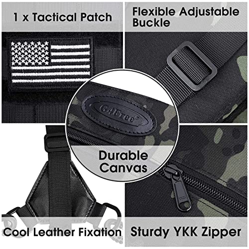 Camouflage Black Quiver with Molle System Shoulder Holder
