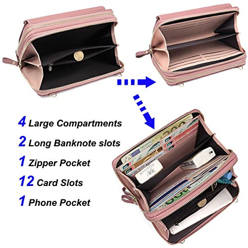 Purple Designer Crossbody Bag with Card Slots and Strap