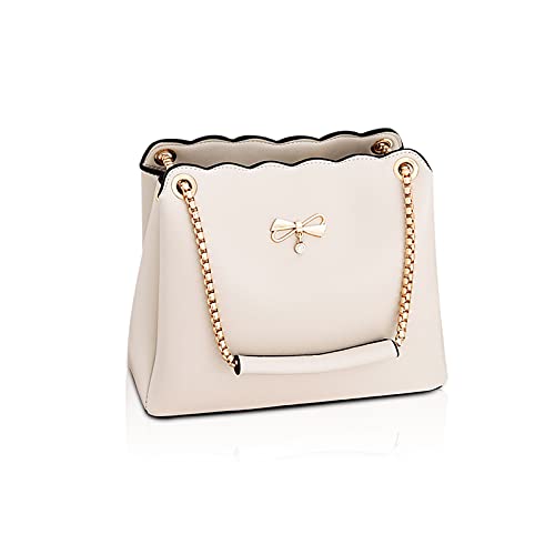 Beige Nicole & Doris Small Designer Shoulder Bag