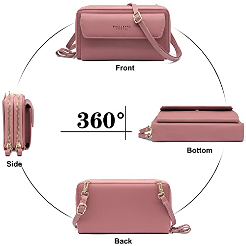 Purple Designer Crossbody Bag with Card Slots and Strap