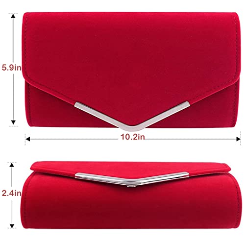 Elegante Damen-Clutchs Handtasche mit Trageriemen und Kettentasche